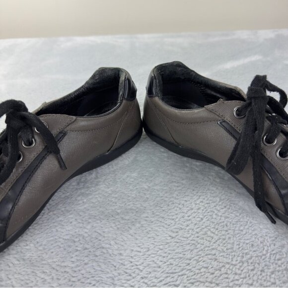 Prada Sport Leather Low Top Sneakers Brown Size 7.5 US - Picture 14 of 15